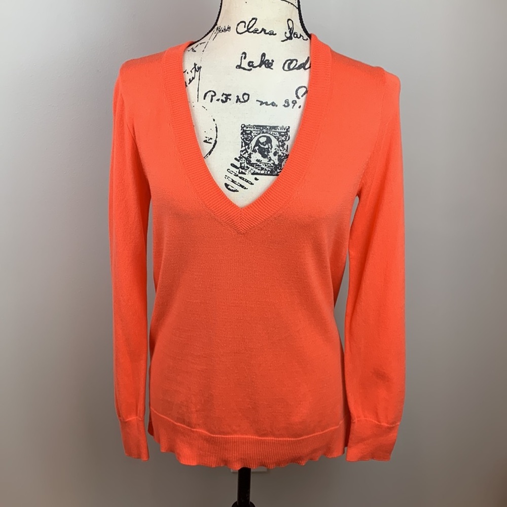 J. Crew Factory Cotton V-Neck Sweater NWOT - Picture 5 of 7